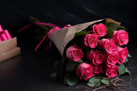 Букет 11 роз Пинк в Северск
