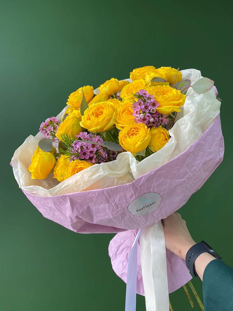 Кустовые желтые розы в Северск Букет Кустовые желтые розы в Северск