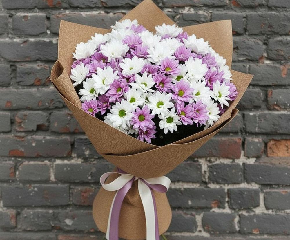 Букет цветов из: Хризантемы в Северск