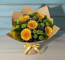 Букет цветов из:  Герберы и Хризантемы #REPLACE_PRED# Северск