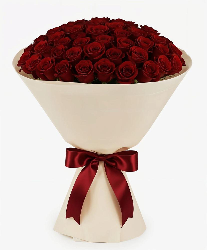 Букет 101 Бордовая роза Блэк Бакарра в Северск